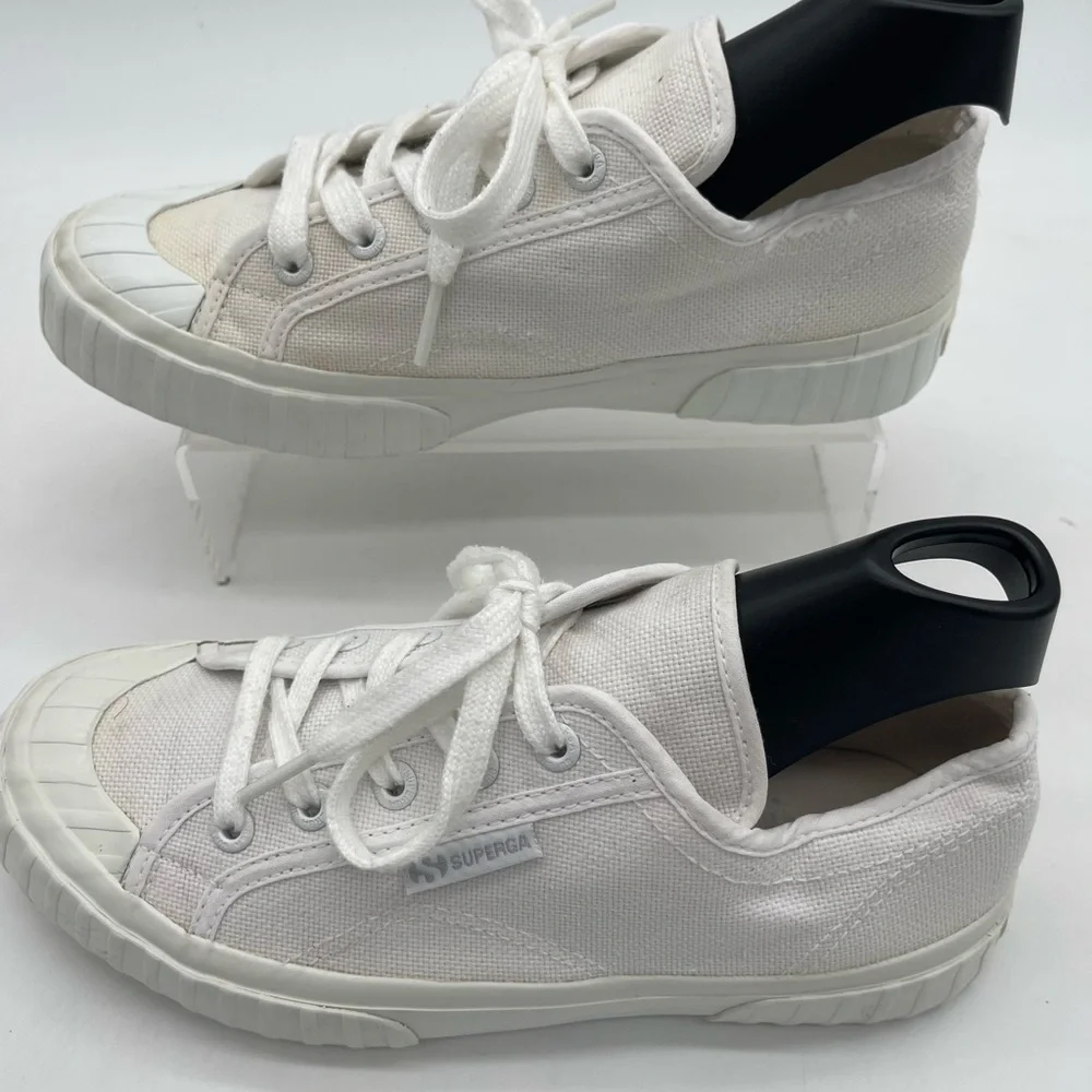 Superga 2630 Cotu Canvas Sneakers White Women's Size  6.0M